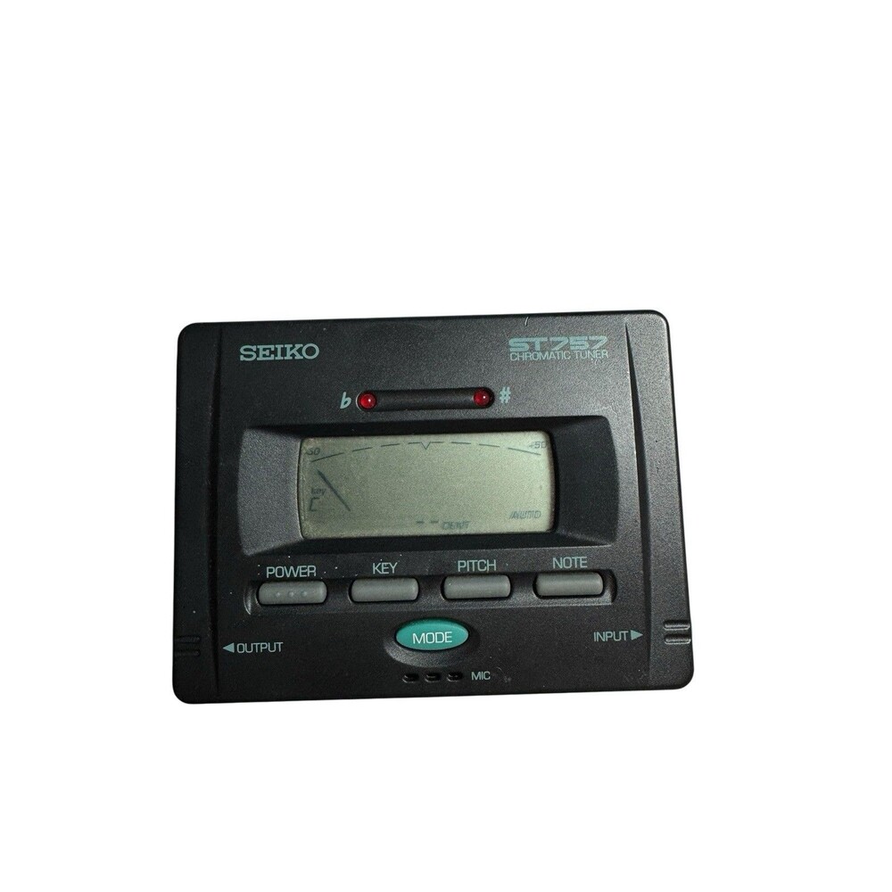 Seiko ST757 Guitar & Bass Tuner Digital LCD Screen